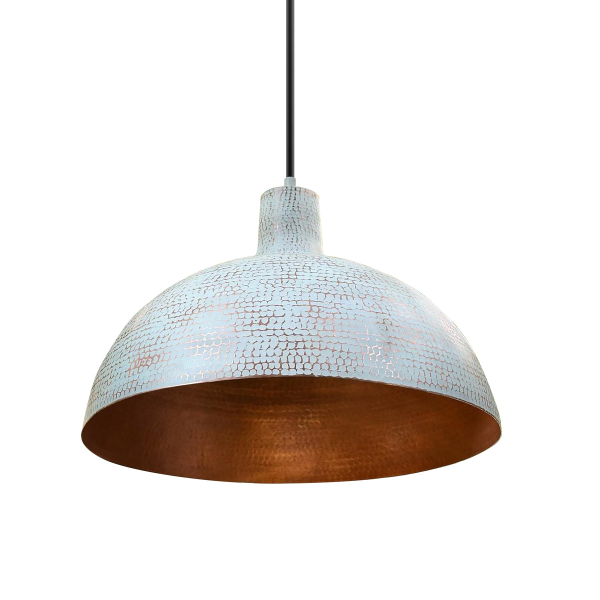 Copper Ceiling Light Shades - White Kitchen Island Lighting - Xira