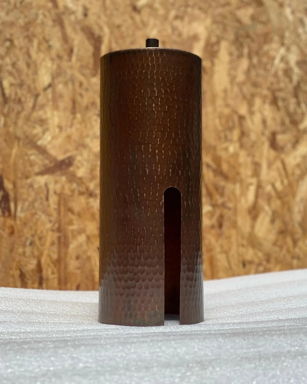 Copper Kitchen Island Lighting - Aged Copper Cylinder Pendant Light - Kip