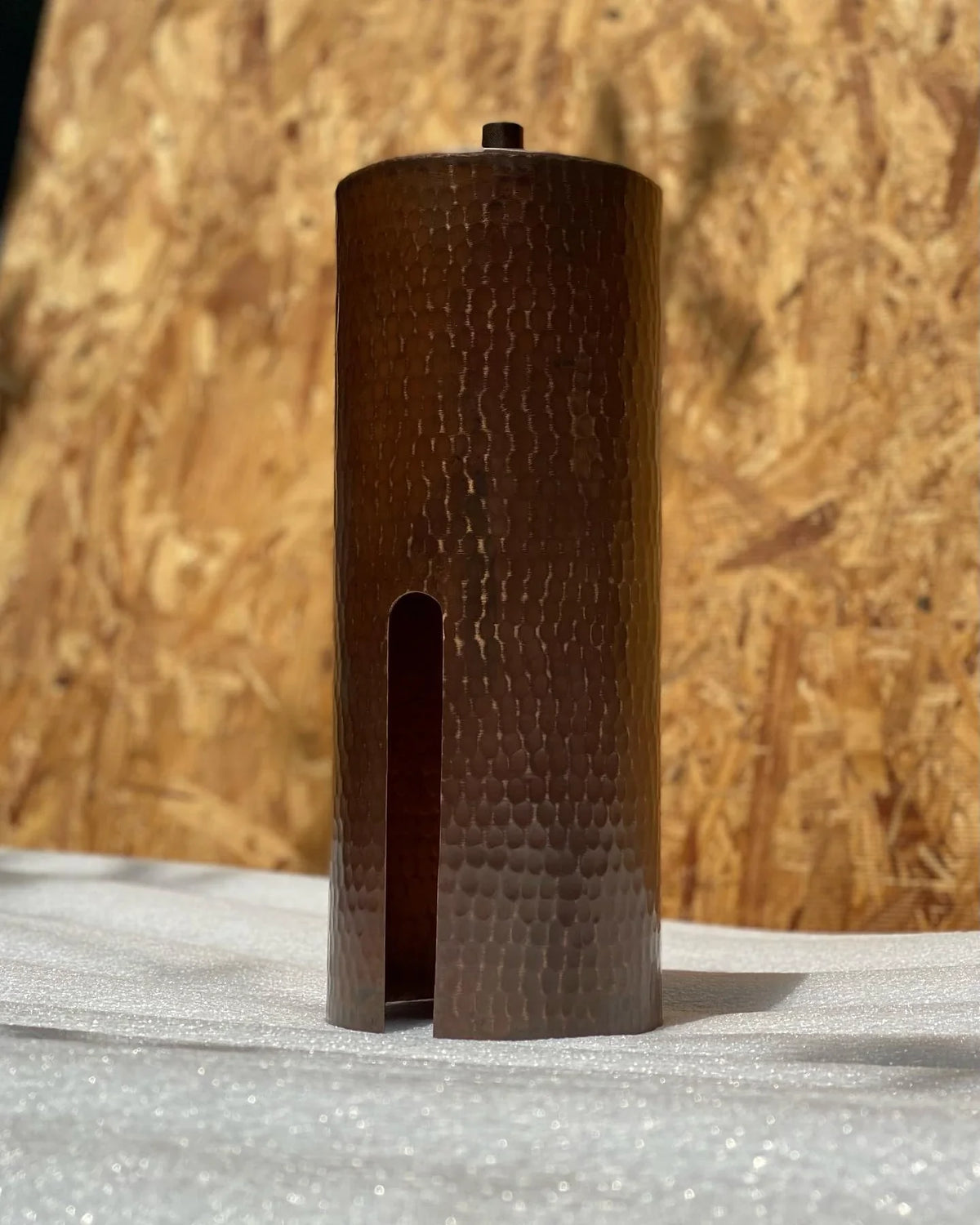 Copper Kitchen Island Lighting - Aged Copper Cylinder Pendant Light - Kip