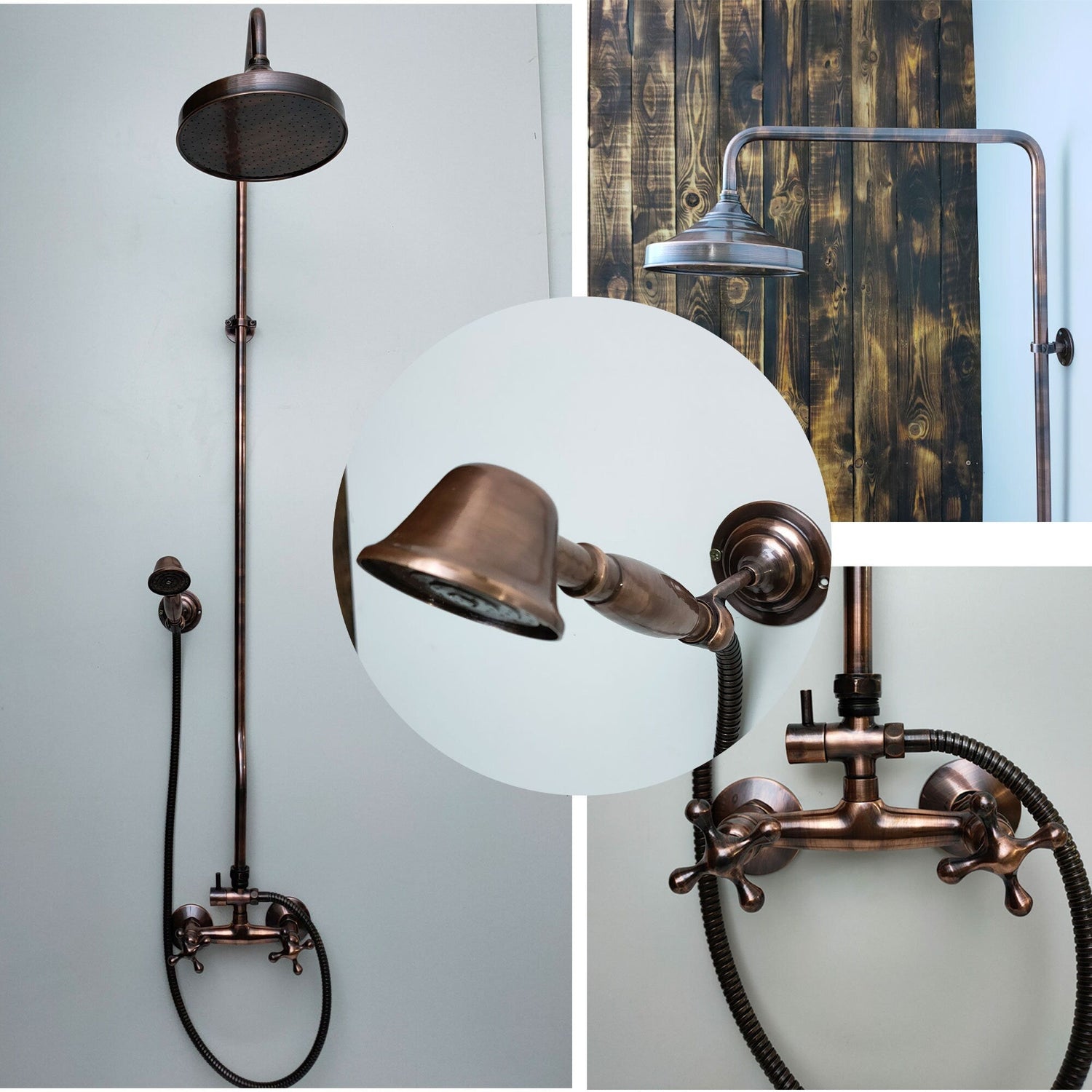 Copper Shower Mixer, 8