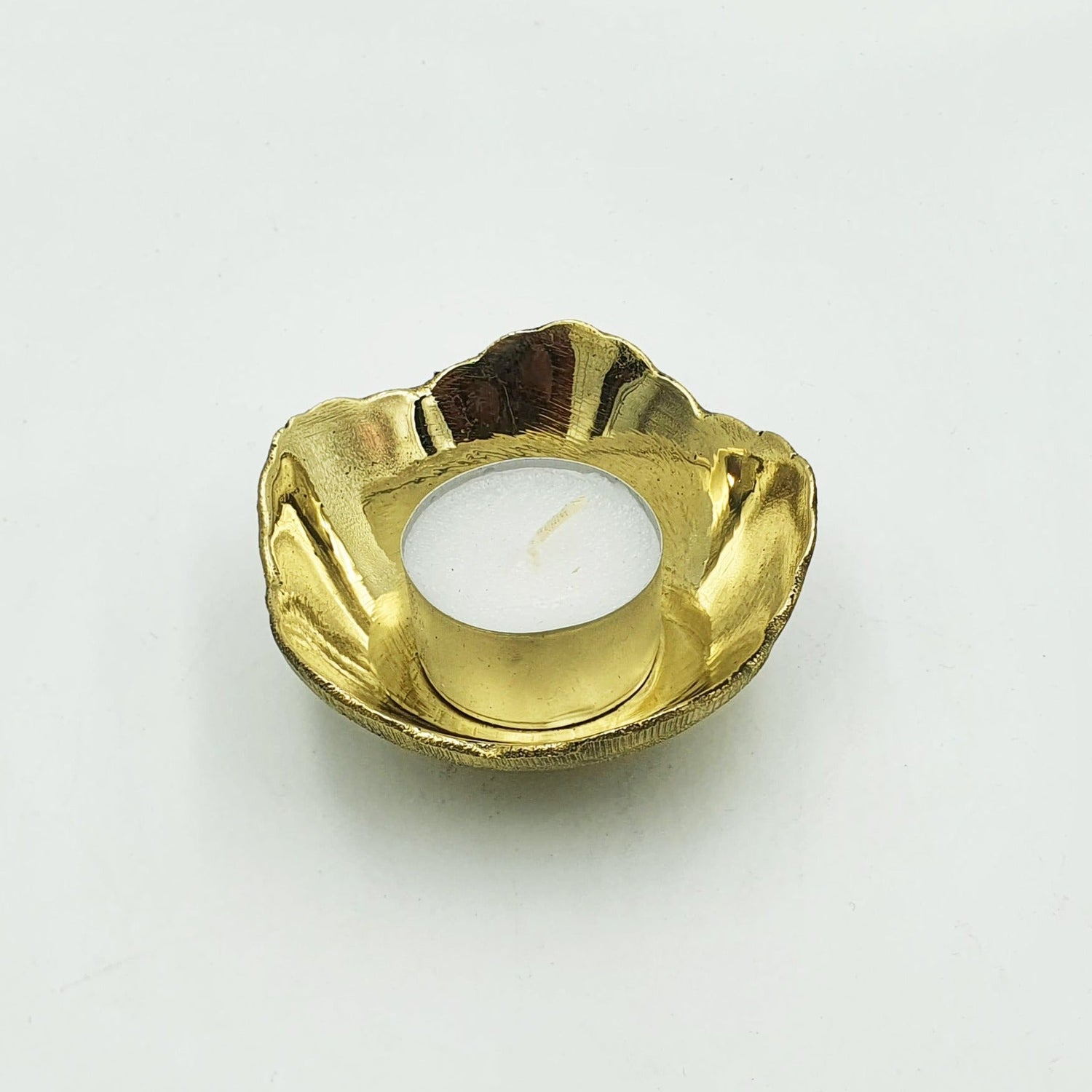 Unlacquered Brass Candle Holder, Tea Light Candle Holders